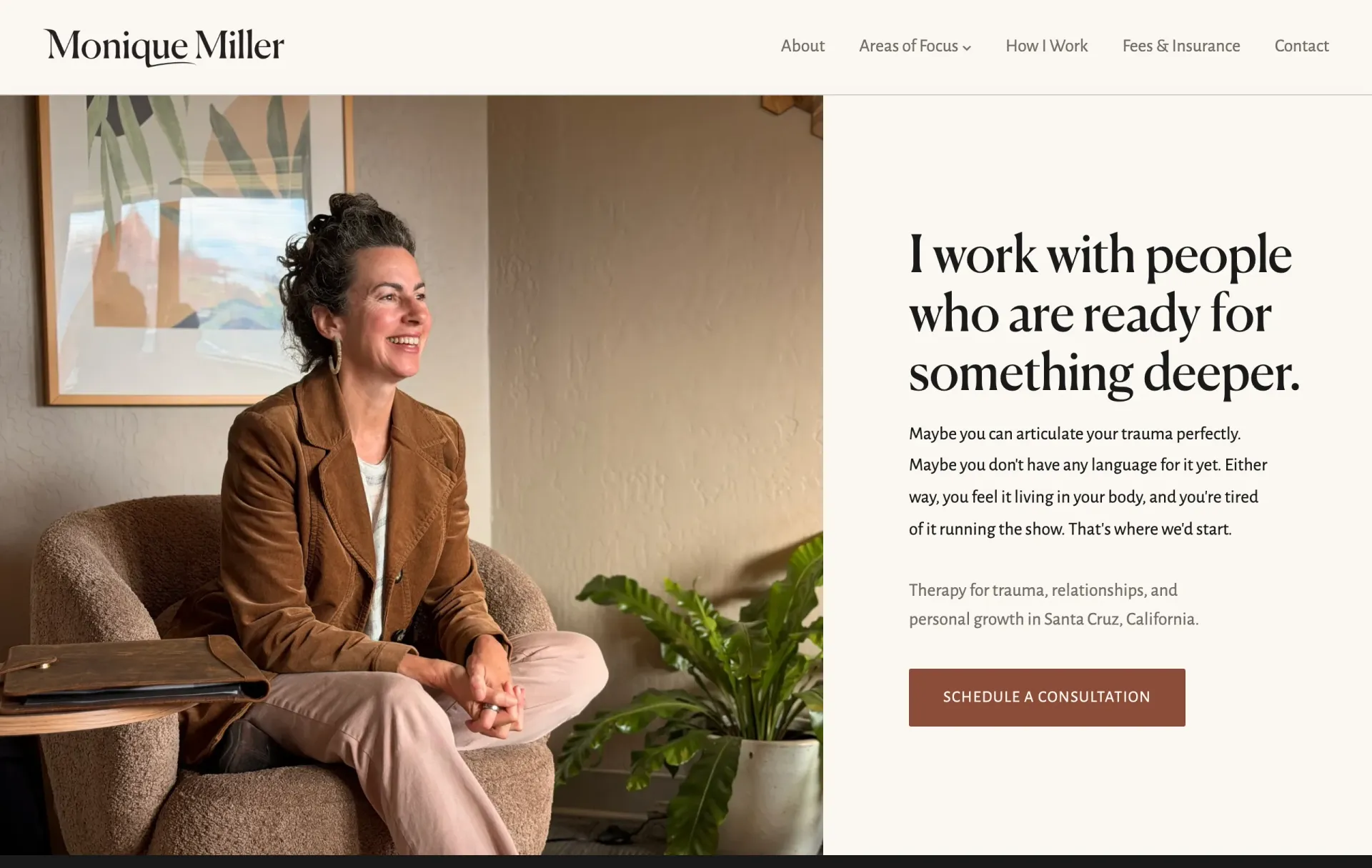 Monique Miller's website